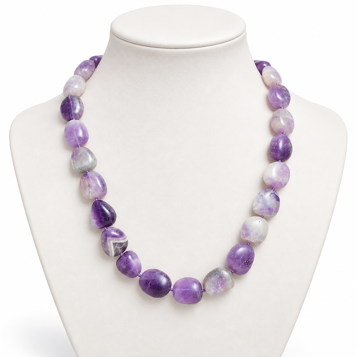 Amethist Ketting – Purple Elegance