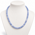 Blue Emerald Quartz Ketting 6 mm – Blue Serenity