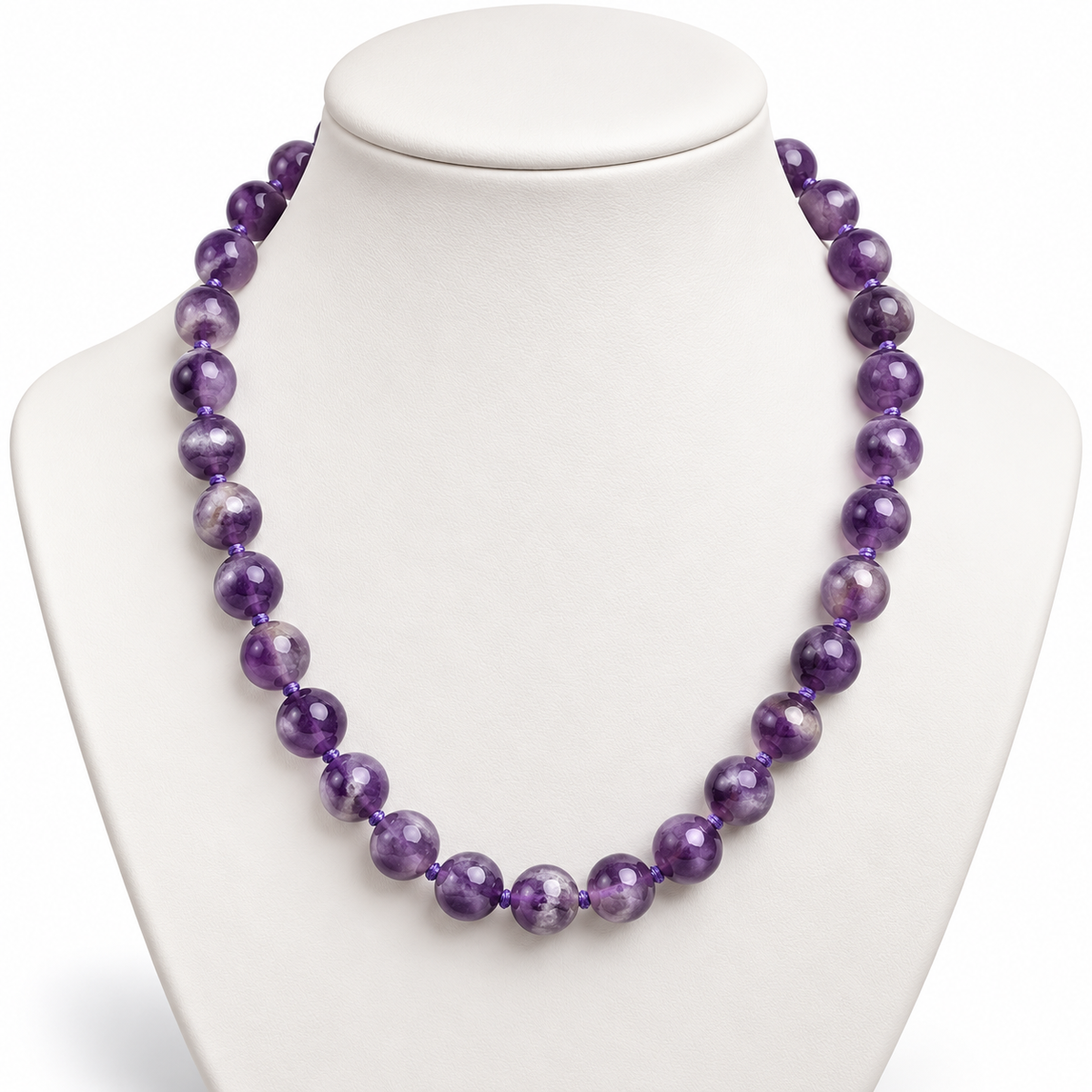 Amethist Ketting 10 mm – Violet Dream