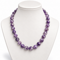Amethist Ketting 12 mm – Royal Violet