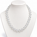 Witte Kristal Ketting 10 mm – Crystal Glow