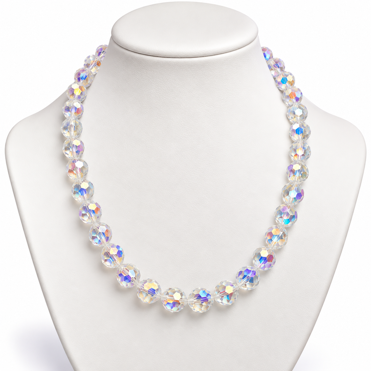 Rainbow Kristal Ketting 10 mm – Aurora Glow