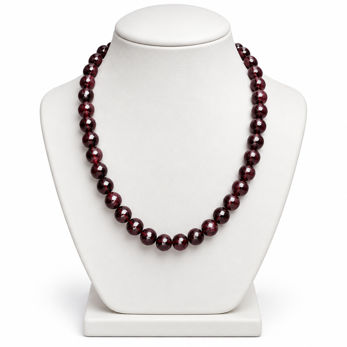 Granaat Ketting – Dieprood 10 mm